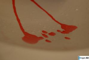 The girl in the bathroom plays with wax. Thumbnail 14
