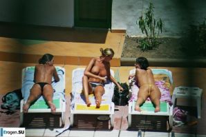 Girls sunbathe topless near the pool. Part 2. Thumbnail 31