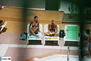 Girls sunbathe topless near the pool. Part 2. Thumbnail 6