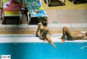 Girls sunbathe topless near the pool. Part 3. Thumbnail 27