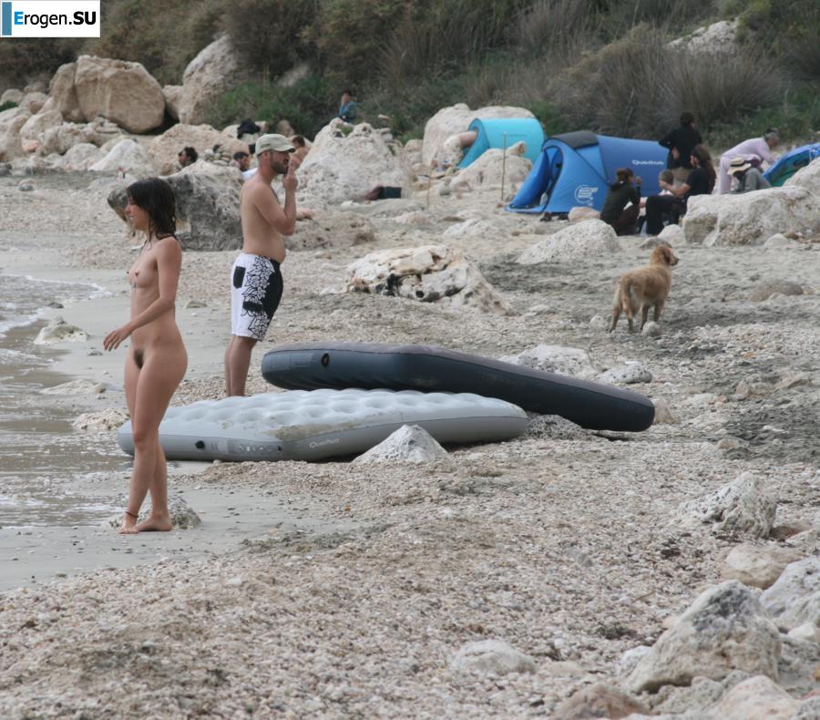 And again, hippies. Now on the beach. Part 3. Slide 18