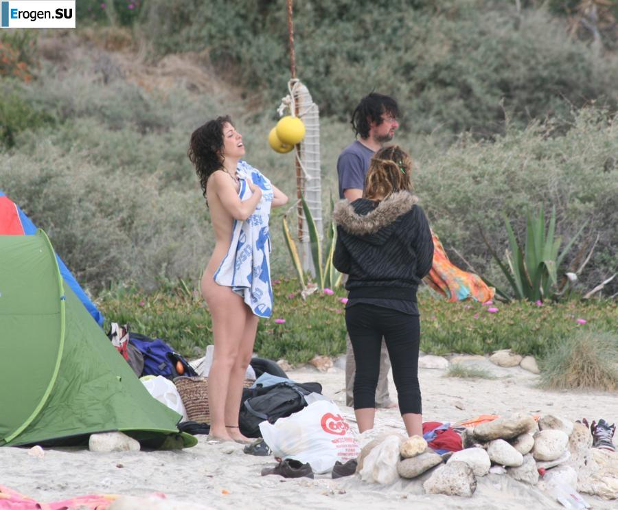 And again, hippies. Now on the beach. Part 3. Slide 23