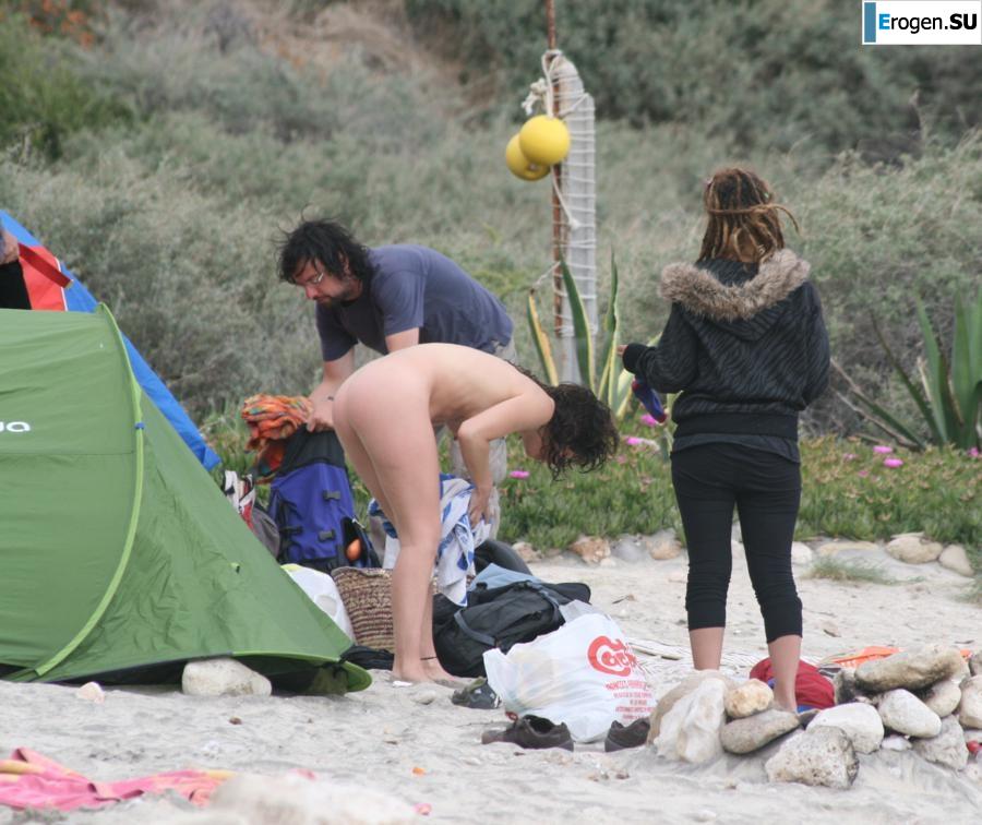 And again, hippies. Now on the beach. Part 3. Slide 24