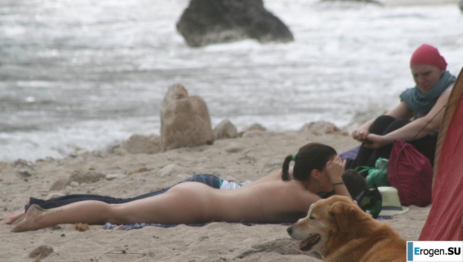 And again, hippies. Now on the beach. Part 3. Slide 29