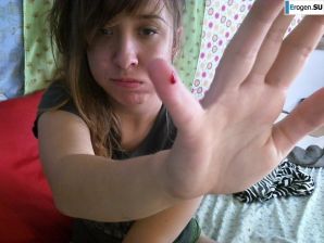 He grimaces and takes a picture of himself. Thumbnail 23