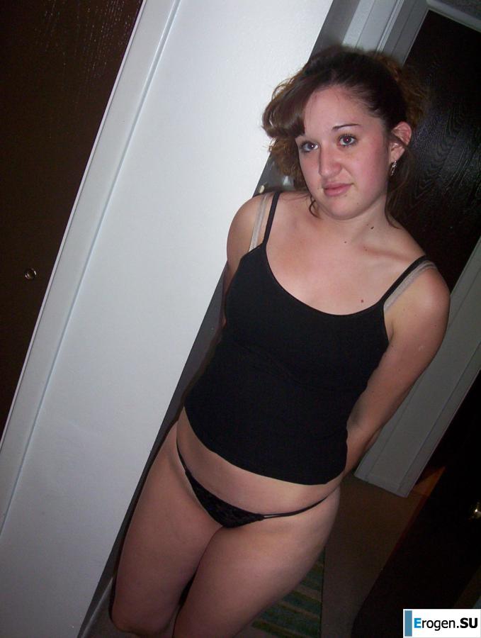 Curly-haired brunette. Slide 5