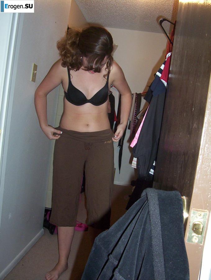 Curly-haired brunette. Slide 9
