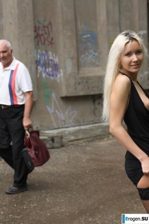 Nastya from Samara walks around the city and shows herself. Part 3. Thumbnail 10