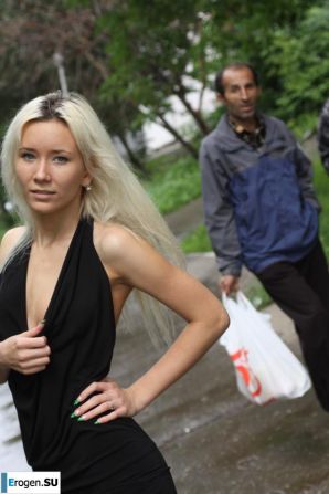 Nastya from Samara walks around the city and shows herself. Part 3. Thumbnail 15