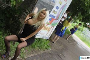 Nastya from Samara walks around the city and shows herself. Part 5. Thumbnail 24