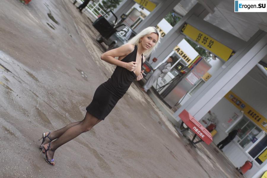 Nastya from Samara walks around the city and shows herself. Part 9. Slide 31
