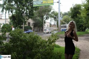 Nastya from Samara walks around the city and shows herself. Part 10. Thumbnail 15