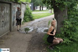 Nastya from Samara walks around the city and shows herself. Part 10. Thumbnail 18