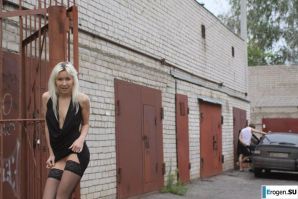 Nastya from Samara walks around the city and shows herself. Part 10. Thumbnail 9