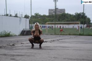 Nastya from Samara walks around the city and shows herself. Part 12. Thumbnail 10