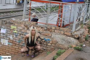Nastya from Samara walks around the city and shows herself. Part 14. Thumbnail 24