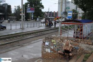 Nastya from Samara walks around the city and shows herself. Part 14. Thumbnail 31