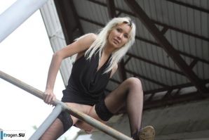Nastya from Samara walks around the city and shows herself. Part 14. Thumbnail 8