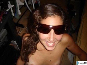 Smiling brunette with everlasting nipples. Part 2. Thumbnail 19