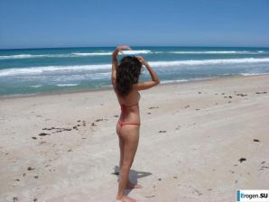 Smiling brunette with everlasting nipples. Part 2. Thumbnail 39