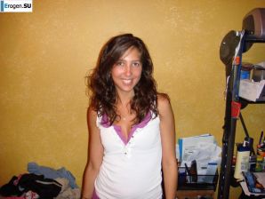 Smiling brunette with everlasting nipples. Part 3. Thumbnail 9