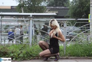Nastya from Samara walks around the city and shows herself. Part 15. Thumbnail 1