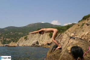 Lesbian Photoshoot on a Rocky Island. Part 3. Thumbnail 5