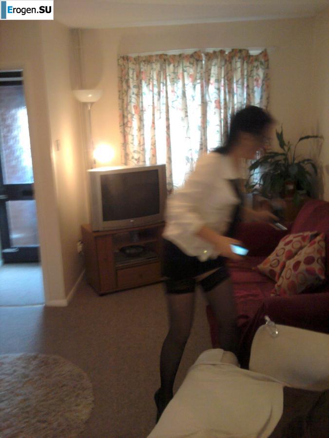 Pretty brunette in stockings. Part 2. Slide 18