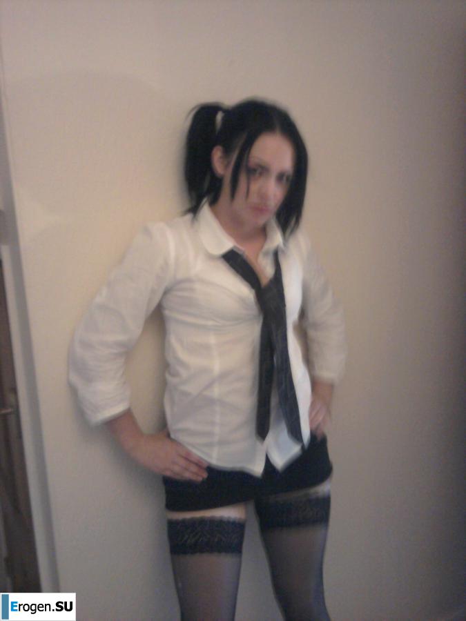 Pretty brunette in stockings. Part 2. Slide 19