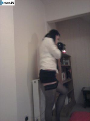 Pretty brunette in stockings. Part 2. Thumbnail 49
