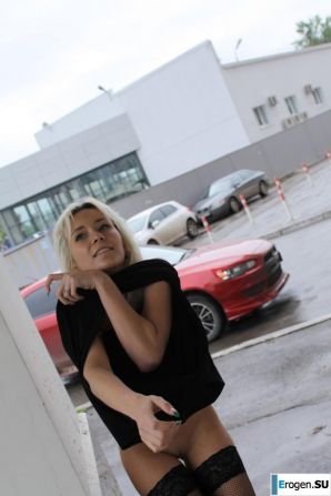 Nastya from Samara walks around the city and shows herself. Part 18. Thumbnail 12