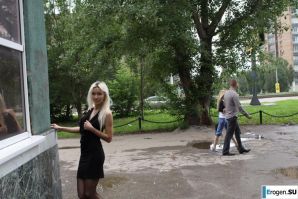 Nastya from Samara walks around the city and shows herself. Part 18. Thumbnail 18
