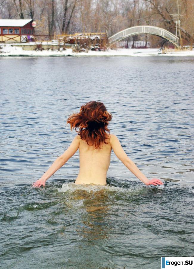 Ukrainian nudists in winter. Part 4. Slide 20