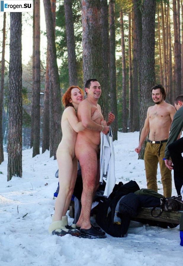 Ukrainian nudists in winter. Part 4. Slide 37