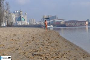Ukrainian nudists in winter. Part 5. Thumbnail 1