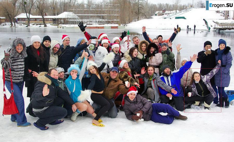 Ukrainian nudists in winter. Part 6. Slide 14