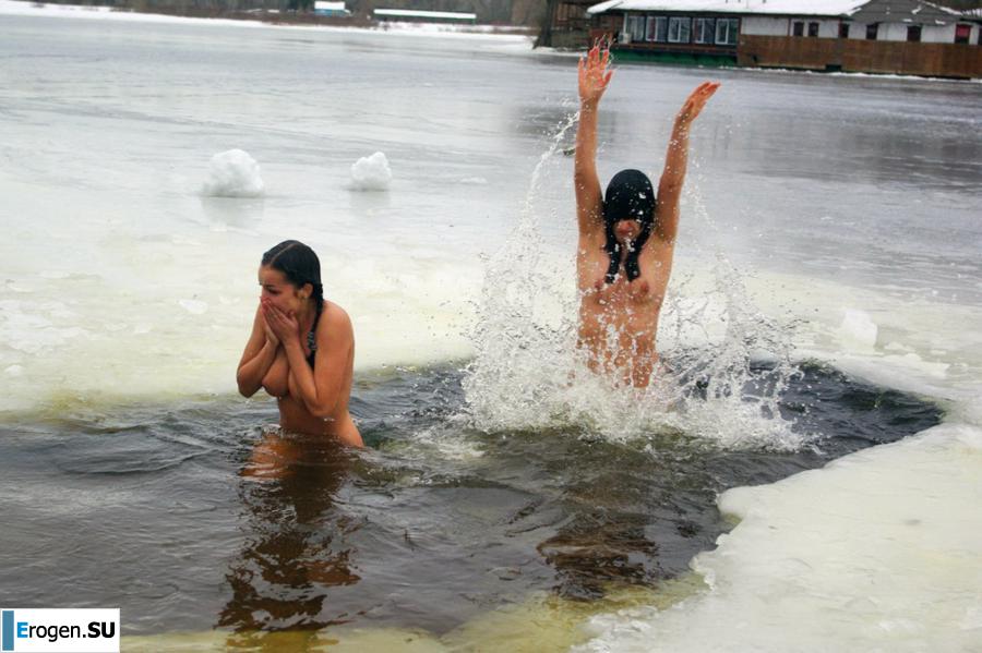 Ukrainian nudists in winter. Part 6. Slide 20