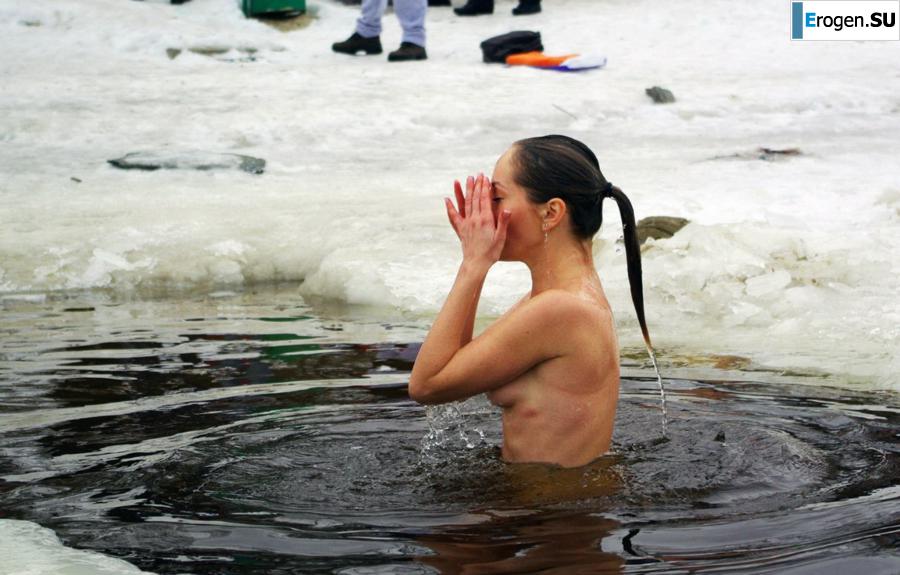 Ukrainian nudists in winter. Part 6. Slide 21