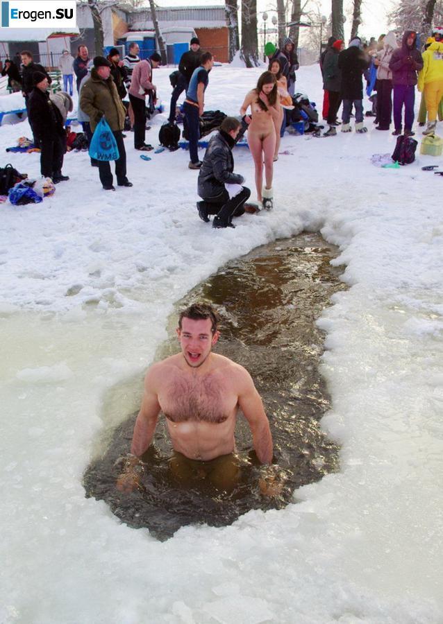 Ukrainian nudists in winter. Part 6. Slide 9