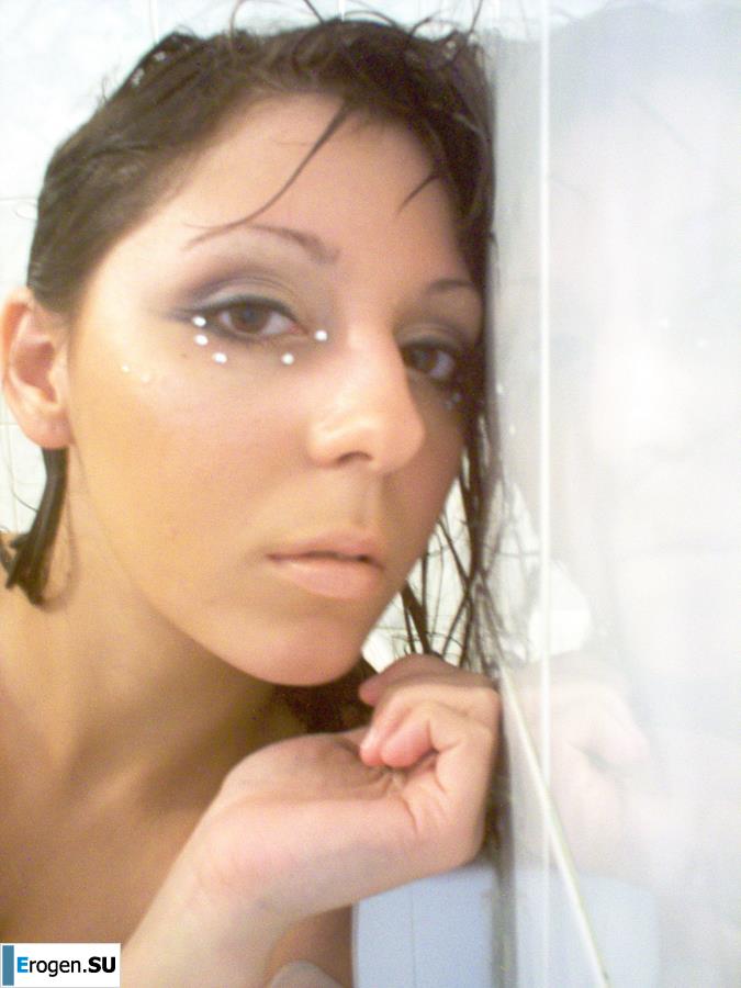 Charming brunette in a home and studio photo shoot. Part 2. Slide 28