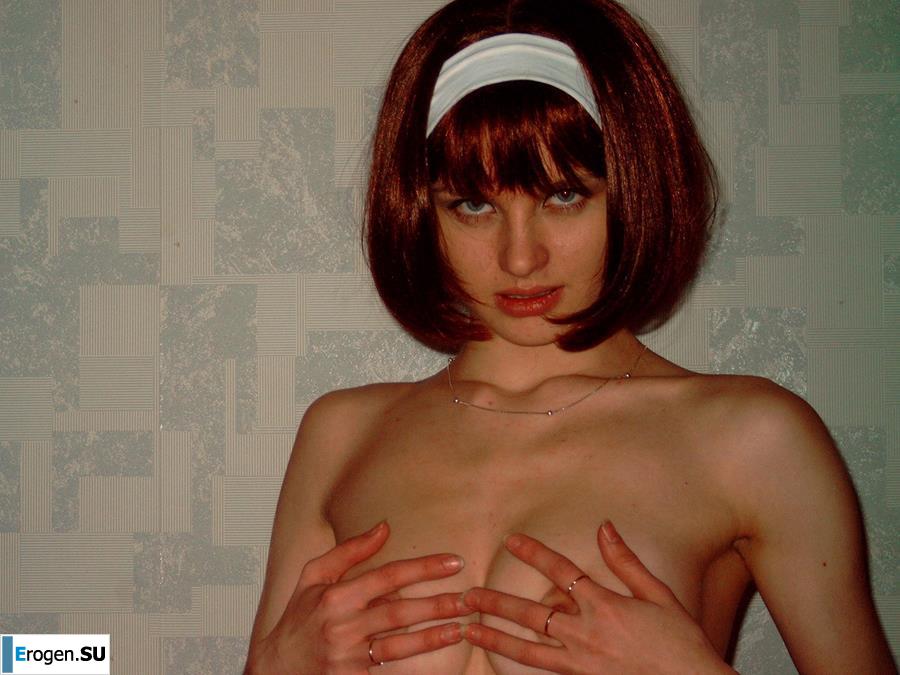 Thin blonde with big breasts. Part 2. Slide 19