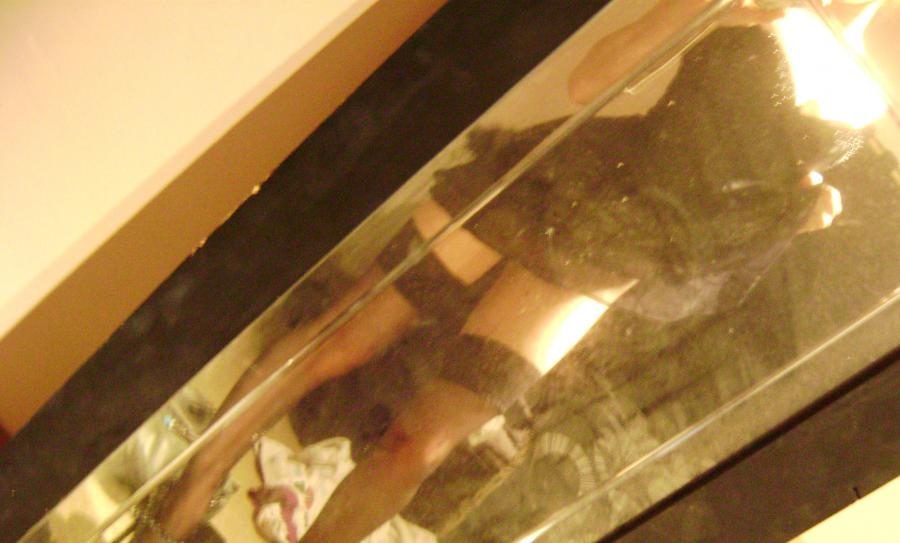 Self-shot of a busty cat. Slide 24