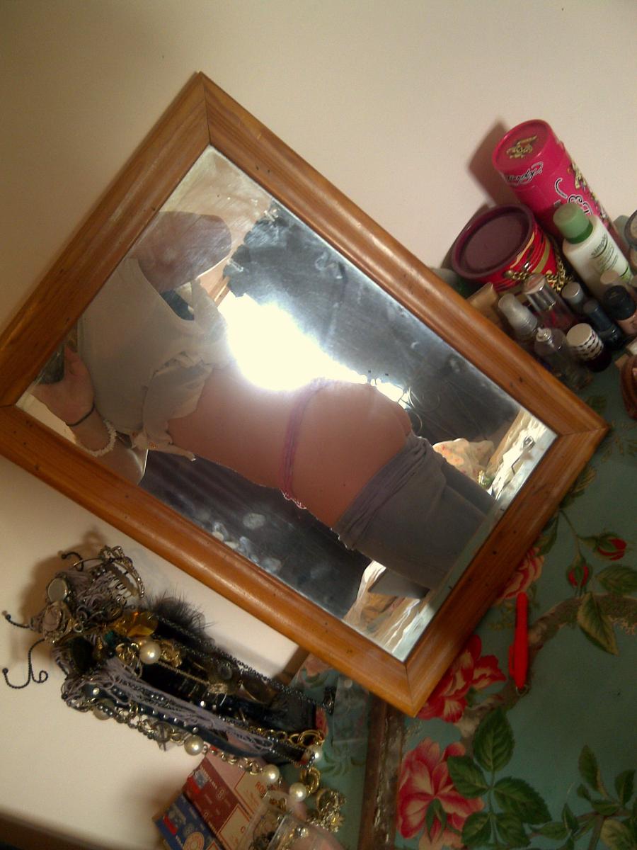 Self-shot of a busty cat. Part 2. Slide 52