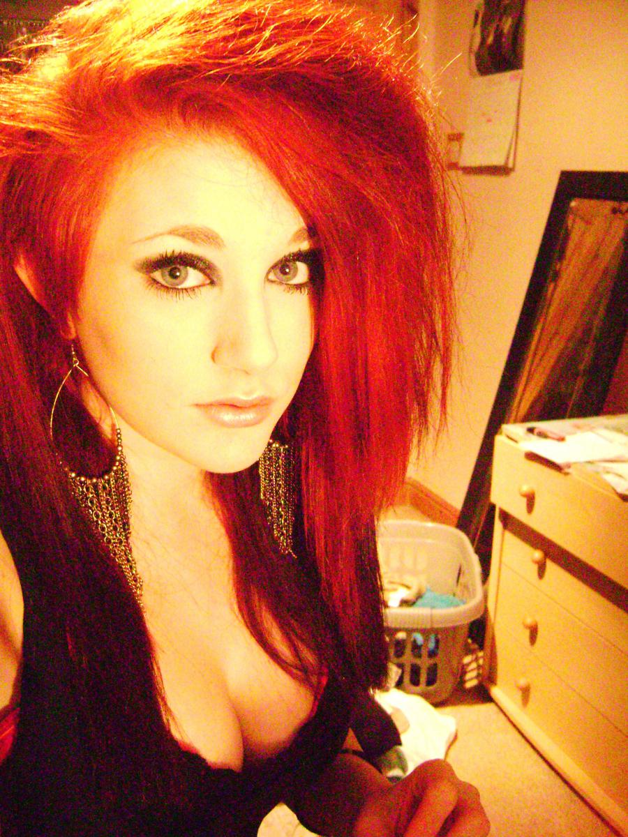 Self-shot of a busty cat. Part 2. Slide 59