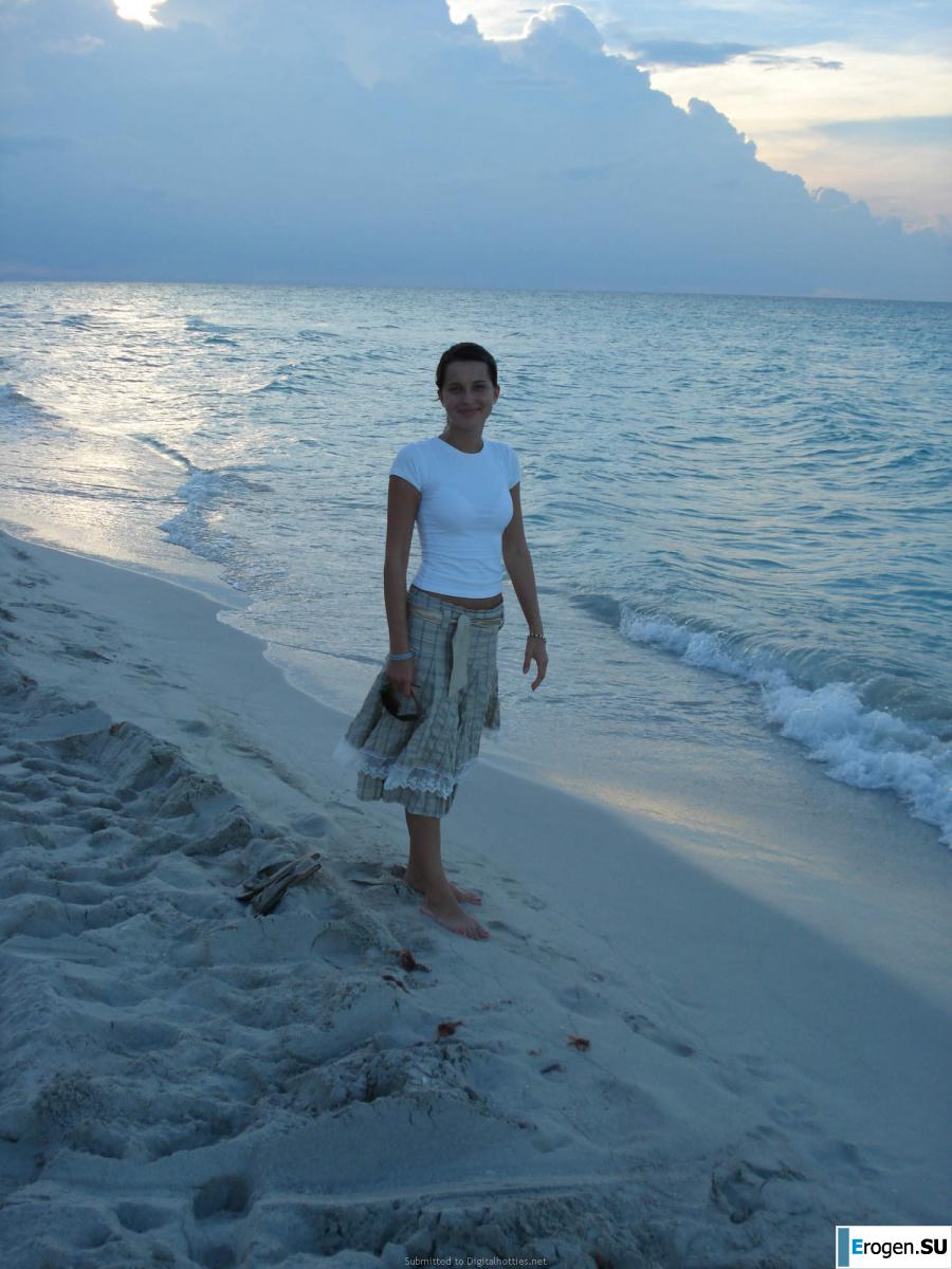 resting naked on the beach. Slide 21