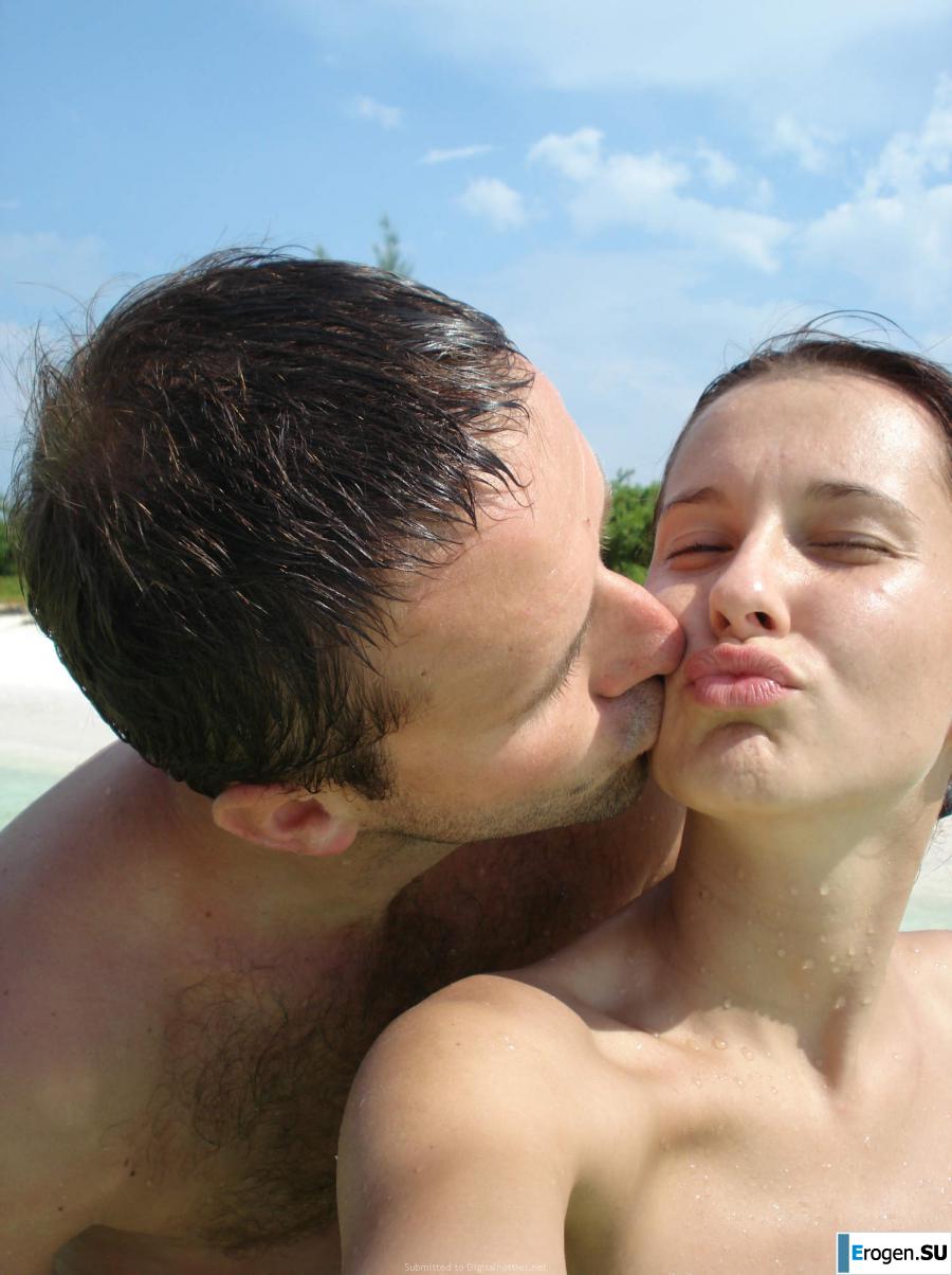 resting naked on the beach. Slide 36