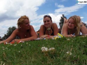 three girlfriends modestly misbehaving. Thumbnail 33