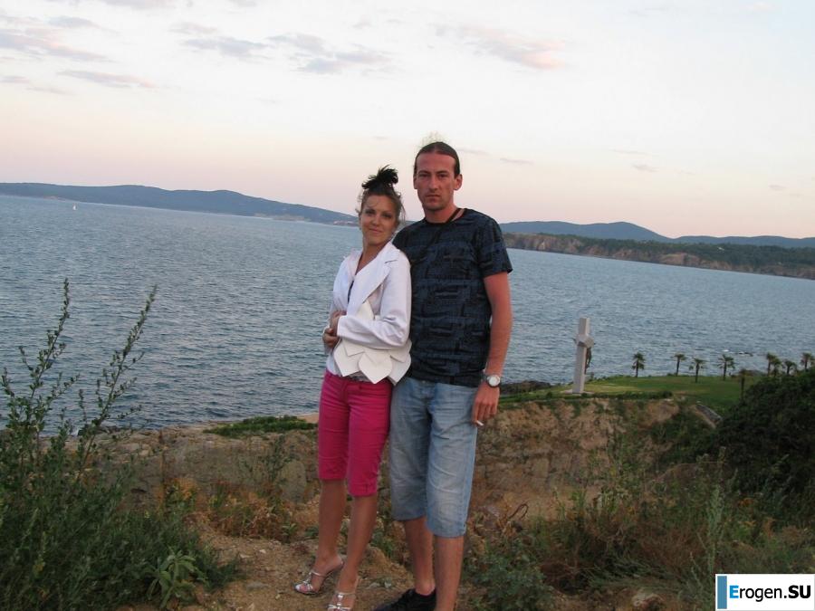 tanned girlfriends on a rocky shore. Slide 40