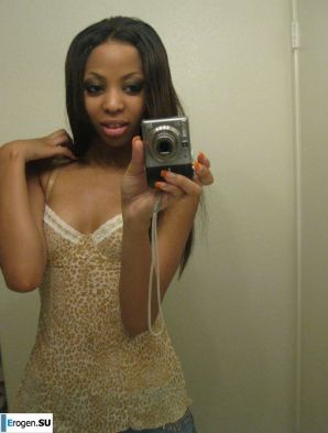 selfie of a naked black woman. Thumbnail 12