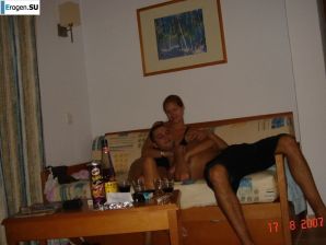 a happy young couple on a wedding trip. Thumbnail 1